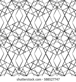 Vector seamless pattern. Geometric background with rhombus. 