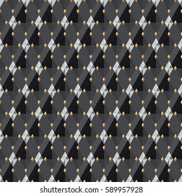 Vector seamless pattern. Geometric background with rhombus. Colorful texture. Print on textile.