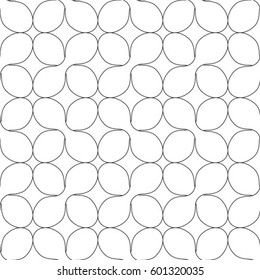 Vector seamless pattern, geometric background black and white.