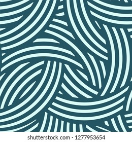 Vector seamless pattern. Geometric design with crossed arc