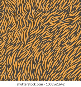 Vector seamless pattern. Geometric design with wavy lines.