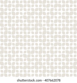 Vector seamless pattern. Geometric graphic design. Decorative background with filled petals of different sizes. Minimalist simple ornament.