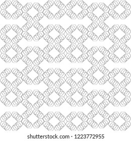 Vector seamless pattern, geometric monochrome texture. Printing design