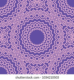 Vector seamless pattern. Geometric ornament with abstract flower. for design, wallpaper, invitation.