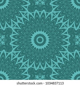 Vector seamless pattern. Geometric ornament with abstract flower. for design, wallpaper, invitation.