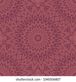 Vector seamless pattern. Geometric ornament with abstract flower. for design, wallpaper, invitation.