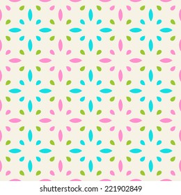 Vector seamless pattern with geometric ornament. Color decorative ethnic illustration for print, web