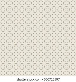 Vector seamless pattern with geometric ornament. Grey decorative ethnic illustration for print, web