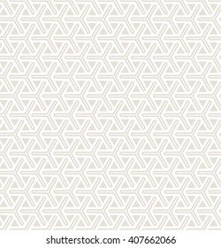 Vector seamless pattern. Geometric pastel texture. Stylish subtle background with triangular elements.
