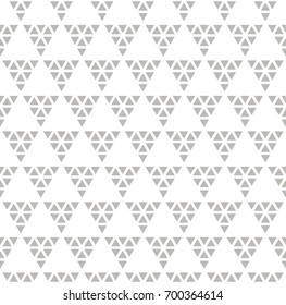 Vector seamless pattern. Geometric pastel texture. Stylish subtle background with triangles.