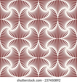 Vector seamless pattern. Geometric regular ornament. Monochrome repeating texture. Contrast ornament in trendy color Marsala
