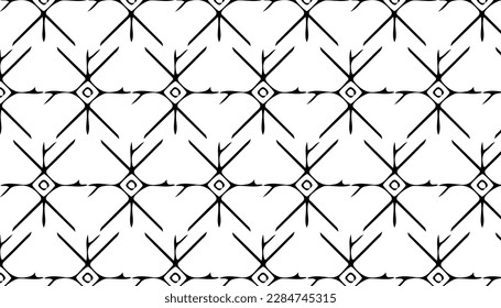 Vector seamless pattern, geometric repeat texture.