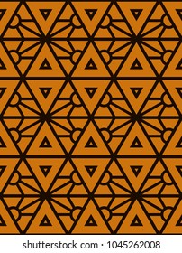 Vector seamless pattern, geometric style