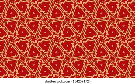 Vector Seamless pattern in geometric style. Triangles, lines. Modern elegant background. For your design