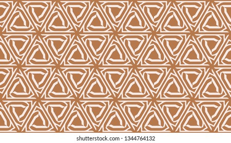 Vector Seamless pattern in geometric style. Triangles, lines. Modern elegant background. For your design