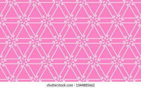 Vector Seamless pattern in geometric style. Triangles, lines. Modern elegant background. For your design