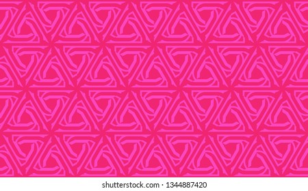 Vector Seamless pattern in geometric style. Triangles, lines. Modern elegant background. For your design