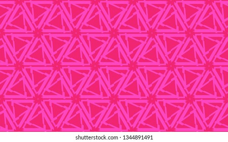 Vector Seamless pattern in geometric style. Triangles, lines. Modern elegant background. For your design