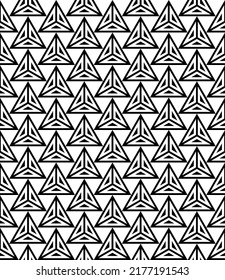 Vector seamless pattern with geometric triangle vertical