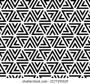 Vector seamless pattern with geometric triangle