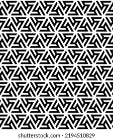 Vector seamless pattern with geometric triangle