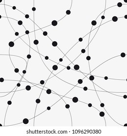  Vector seamless pattern. Geometric pattern with wavy stripes. Stylish texture with confused lines.