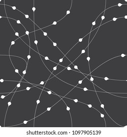  Vector seamless pattern. Geometric pattern with wavy stripes. Stylish texture with confused lines.