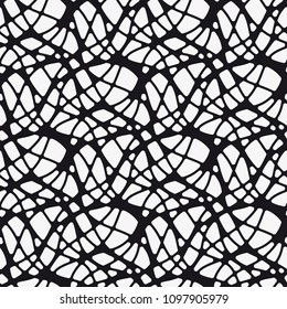  Vector seamless pattern. Geometric pattern with wavy stripes. Stylish texture with confused lines.