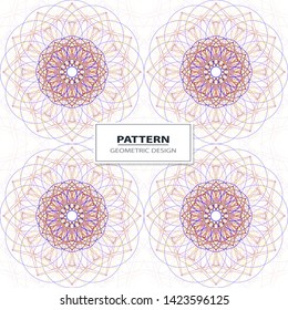 Vector seamless pattern. Geometric pattern with wavy stripes. Stylish texture with confused lines.