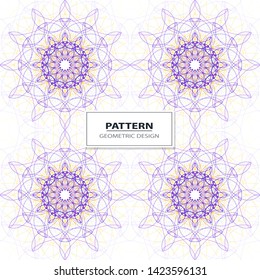 Vector seamless pattern. Geometric pattern with wavy stripes. Stylish texture with confused lines.