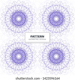 Vector seamless pattern. Geometric pattern with wavy stripes. Stylish texture with confused lines.