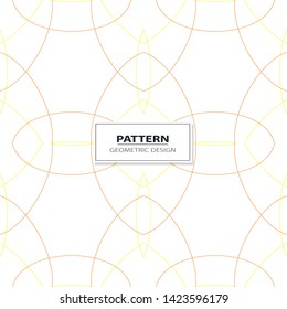 Vector seamless pattern. Geometric pattern with wavy stripes. Stylish texture with confused lines.