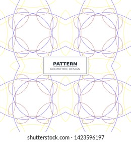Vector seamless pattern. Geometric pattern with wavy stripes. Stylish texture with confused lines.