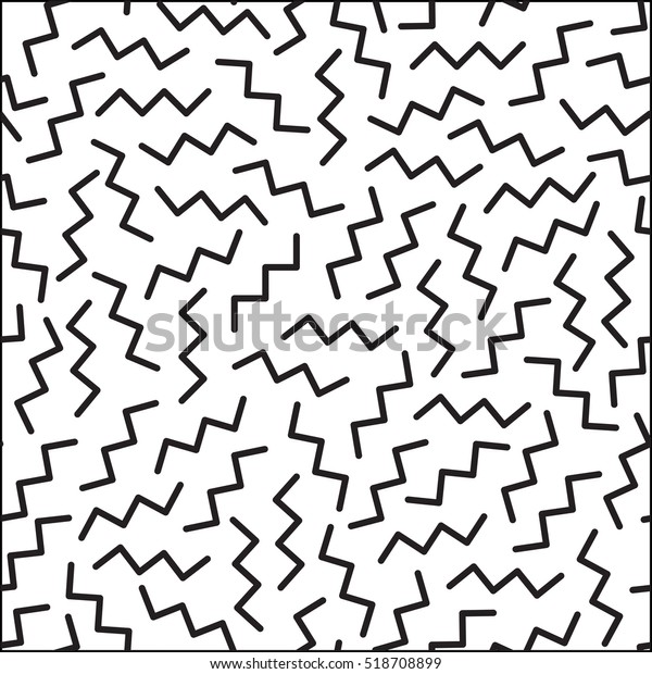 Vector Seamless Pattern Geometric Zigzag Elements Stock Vector (royalty 