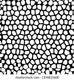 Vector seamless pattern with giraffe skin texture. Repeating giraffe background for textile design, wrapping paper, scrapbooking. Animal textile print.