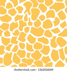 Vector seamless pattern with giraffe skin texture