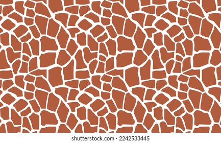 Vector seamless pattern with giraffe skin texture