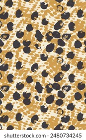 Vector seamless pattern with giraffe skin texture. Repeating giraffe background for textile design, wrapping paper, scrapbooking. Animal textile print.