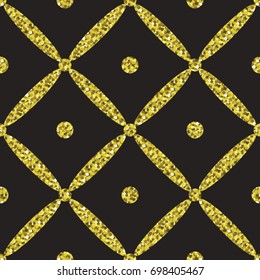 Vector seamless pattern. Glittering background illustration. 