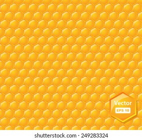 vector seamless pattern with glossy honeycombs