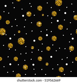 Vector Seamless Pattern Gold Glitter On Stock Vector (Royalty Free ...