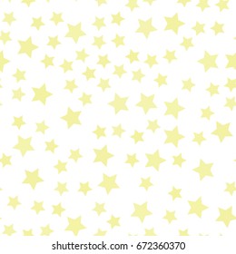 Vector seamless pattern with gold stars. Can be used for, wallpaper, pattern fills, surface textures.