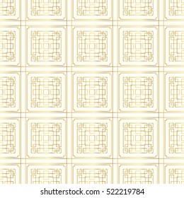 Vector seamless pattern. Golden decorative design template. Creative luxury background.
