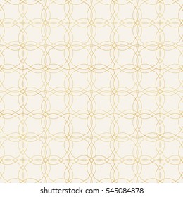Vector seamless pattern. Golden decorative design template. Creative luxury background.
