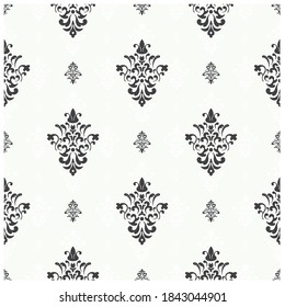 vector seamless pattern with golden ornament background repetition endless ornate illustration
