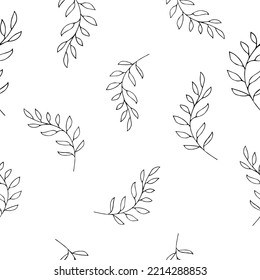 Vector seamless pattern of grass and flowers turquoise, creative pattern for scrapbooking, posters, gift paper, postcards, wallpaper, decor, textiles.