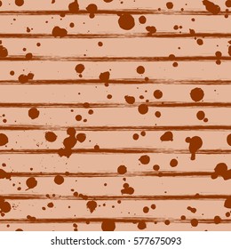 Vector seamless pattern, gray tile with inc splash, blots, smudge and brush strokes. Grunge endless template for web background, prints, wallpaper, surface, wrapping, repeat elements for design