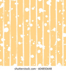 Vector seamless pattern, gray tile with inc splash, blots, smudge and brush strokes. Grunge endless template for web background, prints, wallpaper, surface, wrapping, repeat elements for design.