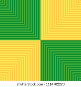 vector seamless pattern with green and yellow stripes.