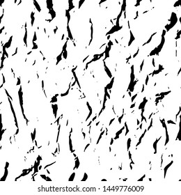 Vector seamless pattern with grunge calligraphic brush strokes. Monochrome tribal concept. Scandinavian style. Good for cards, posters, textile print, surface texture, web page background, wallpaper.